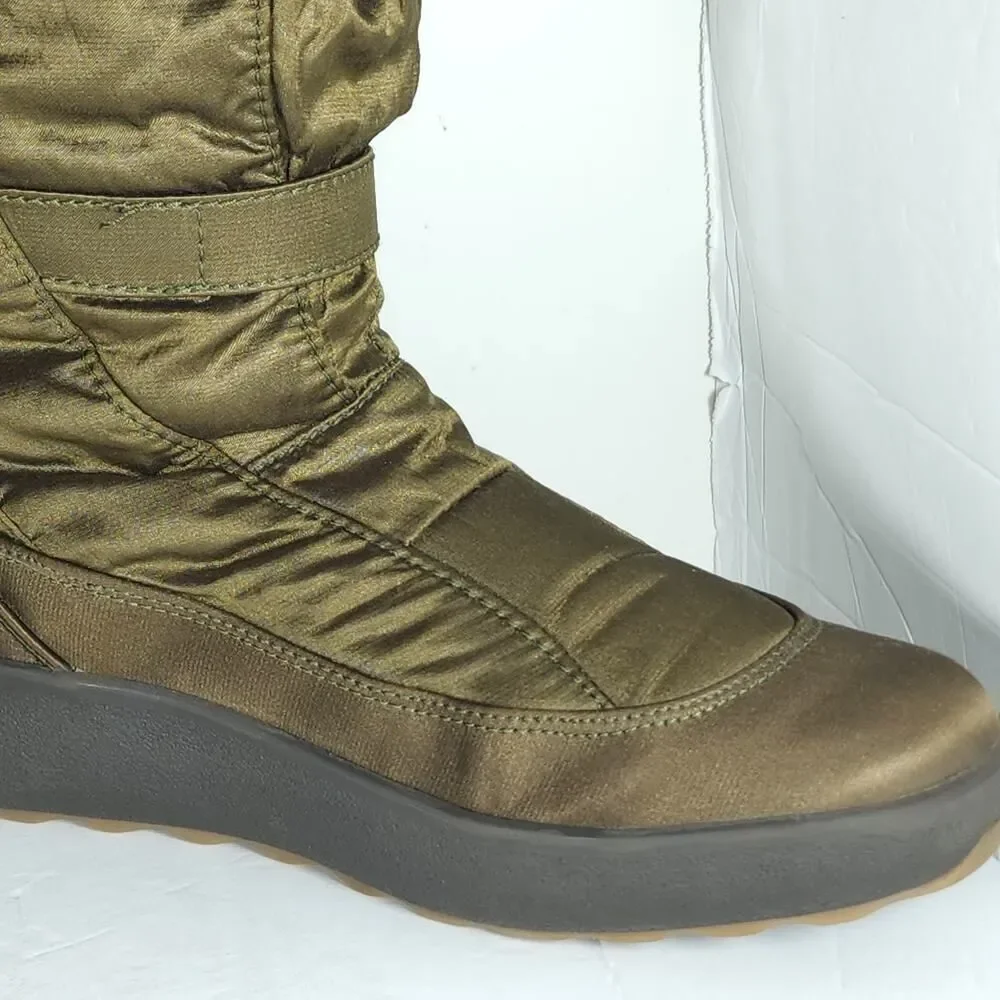 Pajar Canada Women's US9,5 EU40 Bronze brown Faux Fur Wedge Winter Boots